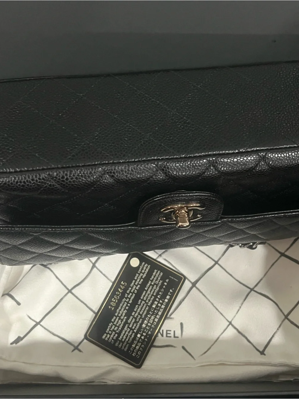 Chanel Classic Doubel Flap Caviar SHW